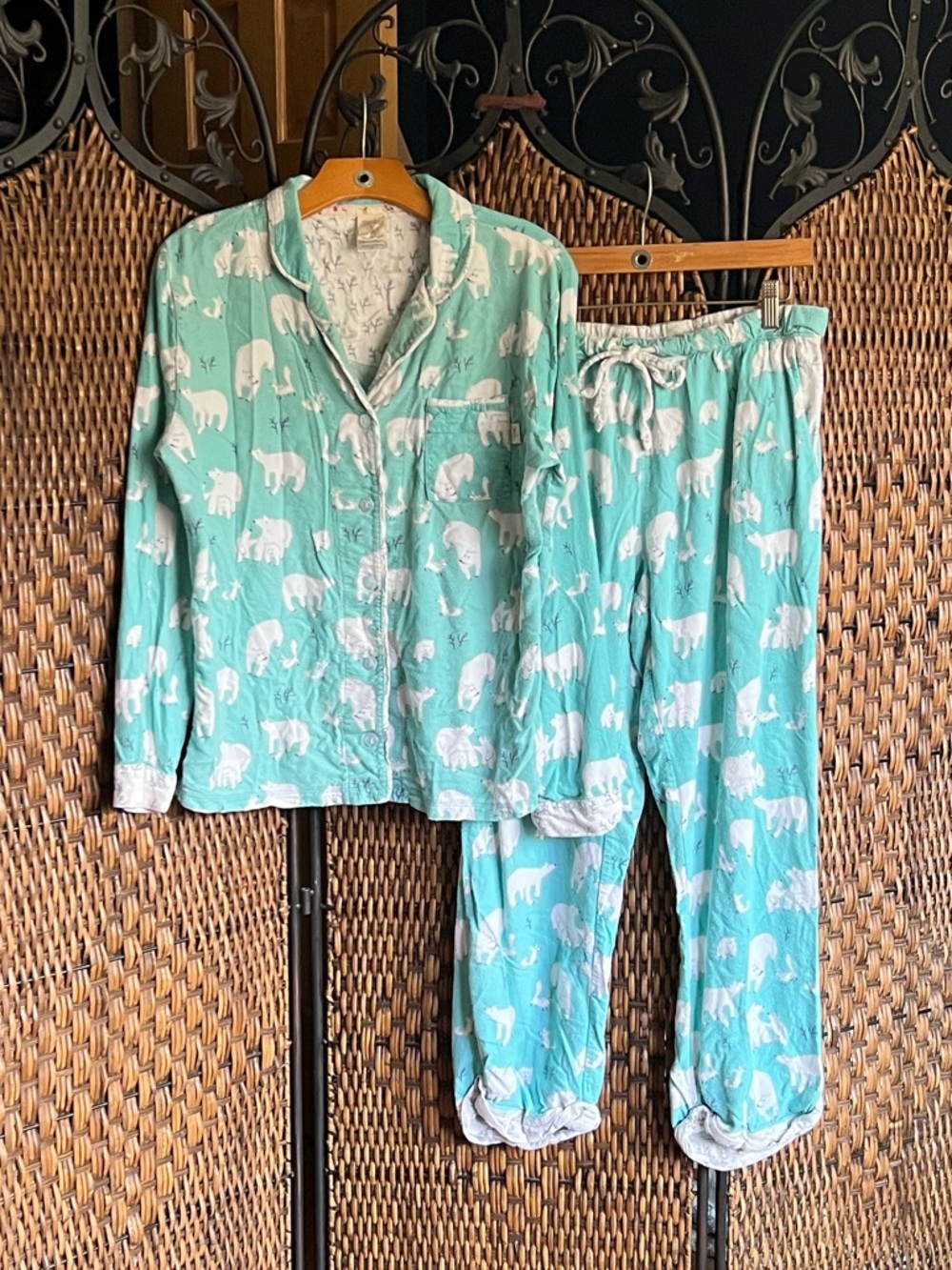 M Munki Munki Bamboo Cotton Blend Pajama Set